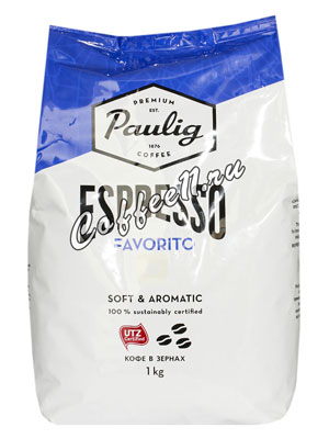 Кофе Paulig Espresso Favorito в зёрнах 1кг